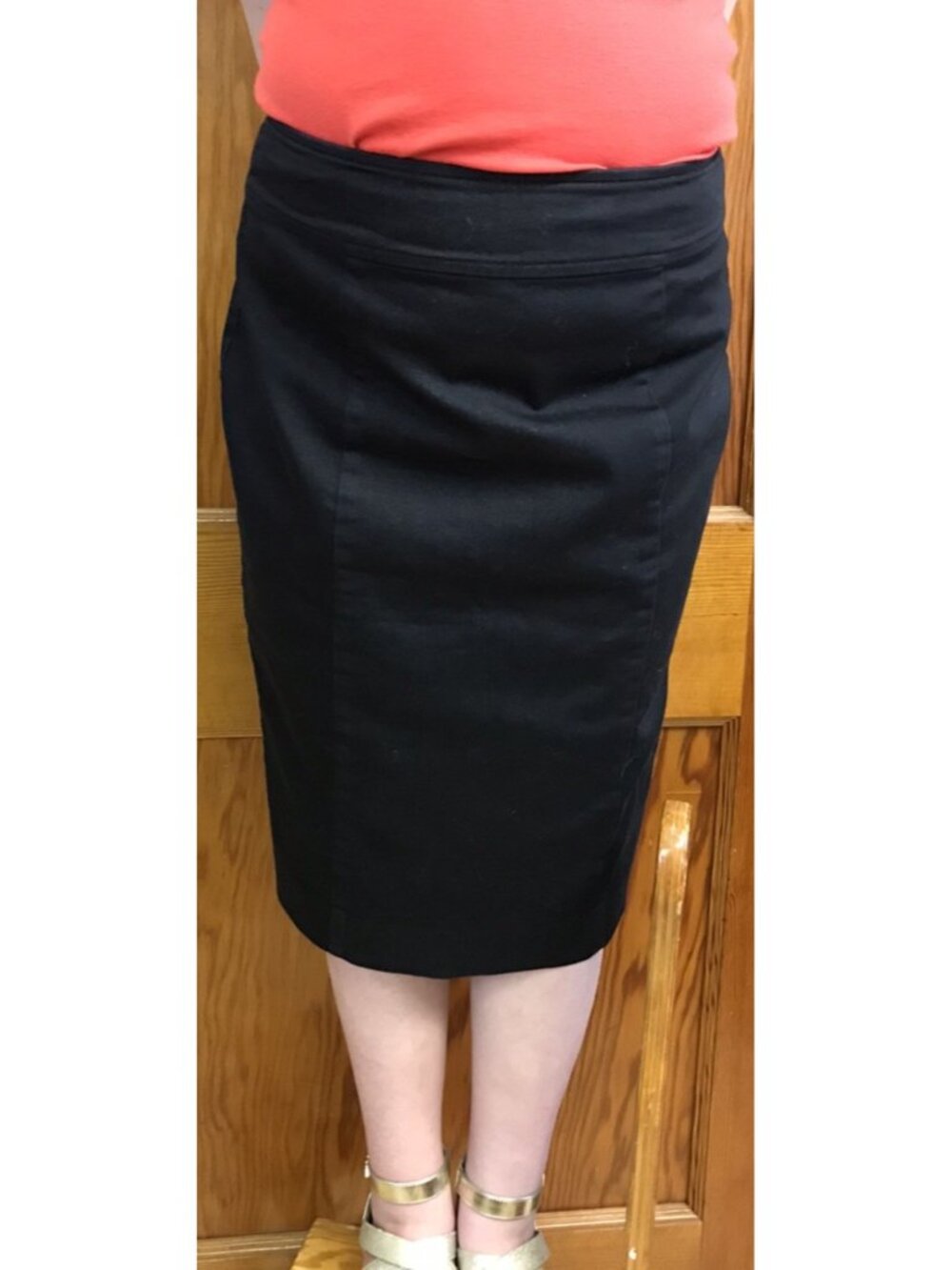 VTG Le Chateau Drop Waist Pleated Pencil Skirt Black Made In Canada Y2K Size 1/2